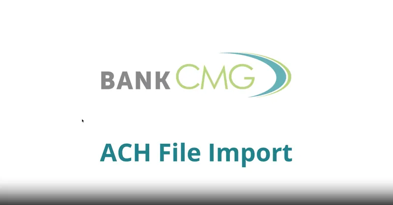 ACH File Import