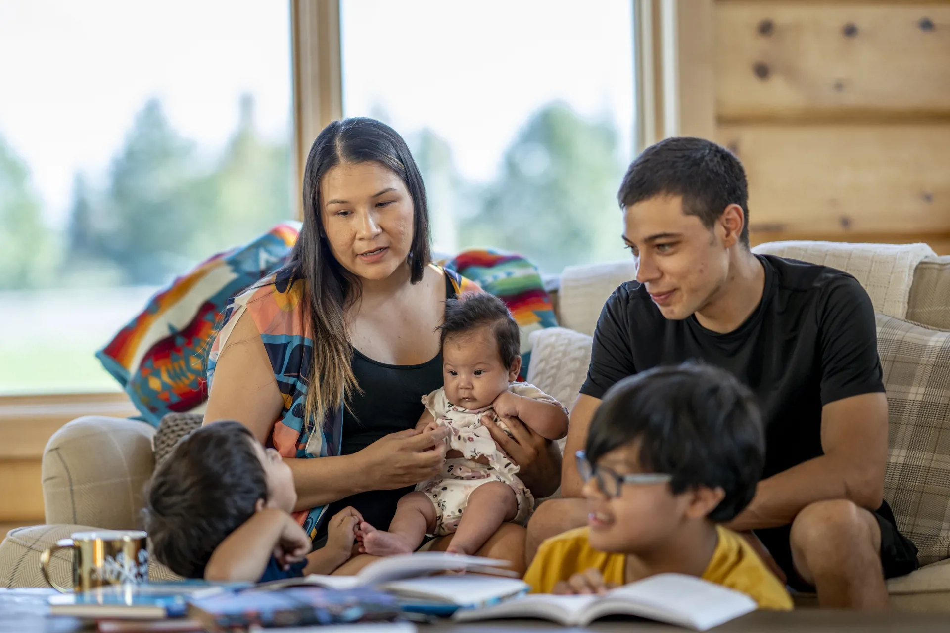 native american family